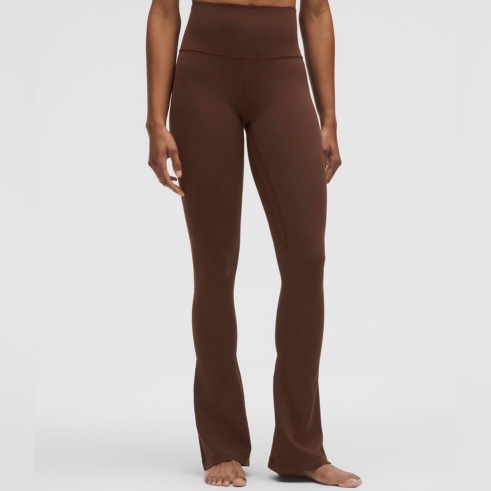 Lululemon Align High-Rise Mini-Flare Pant Short Lava Cake Brown Size 6